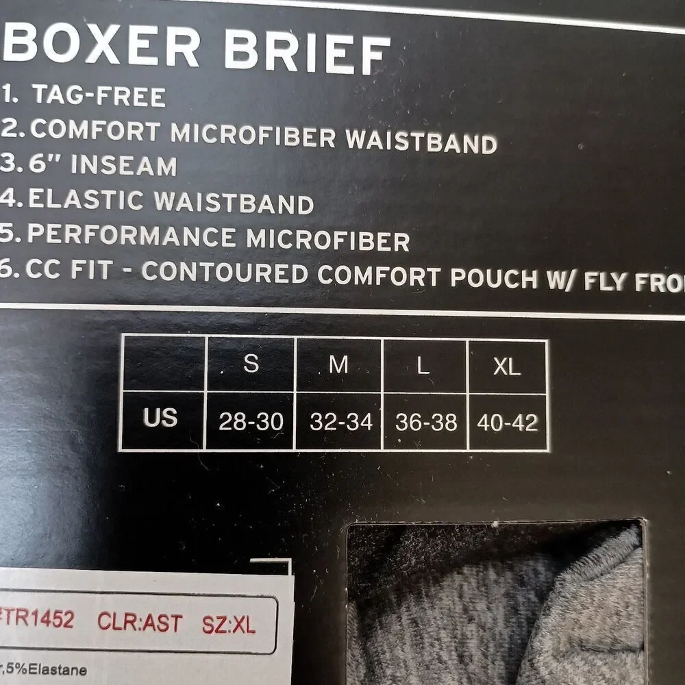 Levis Mens Boxer Briefs XL Microfiber 4 Pack Multicolor Tagless Fly Front New
